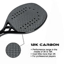 KEVLAR-Carbon Beach Tennis Racket, EVA Soft Memory Foam Core, 3K, 12K, 18K
