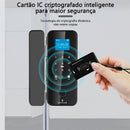 Tuya APP Glasses Fingerprint Lock Bluetooth Smart Glass Door Biometric Electronic Door Lock 13.56Mhz RFID Remote Control Unlock