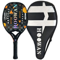 HOOWAN BUCKMIE Beach Tennis Racket Carbon Fiber 18K Grit Treatment Surface 20mm
