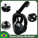 Professional Diving Mask for Children and Adults Anti-fog Snorkel Glasses with Action Camera Support