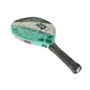 Beach Tennis Racket Kevlar/12K/Carbon with Shiny 3D Surface Non-slip Grip Handle for Beach Sports and Practie with Cover Bag