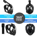 Professional Diving Mask for Children and Adults Anti-fog Snorkel Glasses with Action Camera Support
