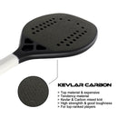 KEVLAR-Carbon Beach Tennis Racket, EVA Soft Memory Foam Core, 3K, 12K, 18K