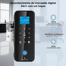 Tuya APP Glasses Fingerprint Lock Bluetooth Smart Glass Door Biometric Electronic Door Lock 13.56Mhz RFID Remote Control Unlock