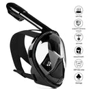 Professional Diving Mask for Children and Adults Anti-fog Snorkel Glasses with Action Camera Support