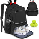Professional Racquet Backpack - Tour-Grade Tennis Bag with Ventilated Shoe Zone & Multi-Layer Storage (Sport Gear Organizer)