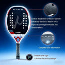 Cwin Beach Tennis 3K Full Carbon Fiber Rude Face Feminino Raquete Beach Tennis Carbon Frame Professional Masculina 2026