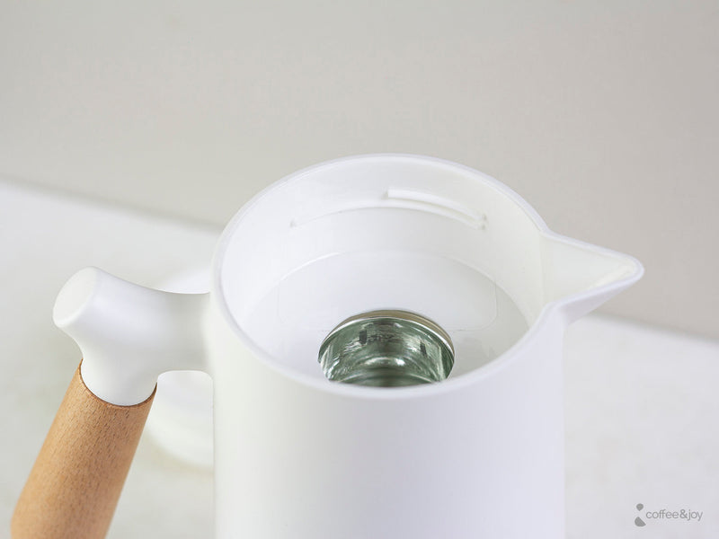 Garrafa Térmica de Café Nórdica  - Branca/Preta