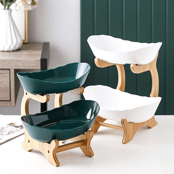 Fruteira de Mesa em Madeira - De 1 a 3 Andares